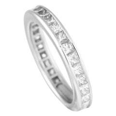 Harry Winston Platinum 1.45ct Diamond Eternity Band Ring HW03-093024