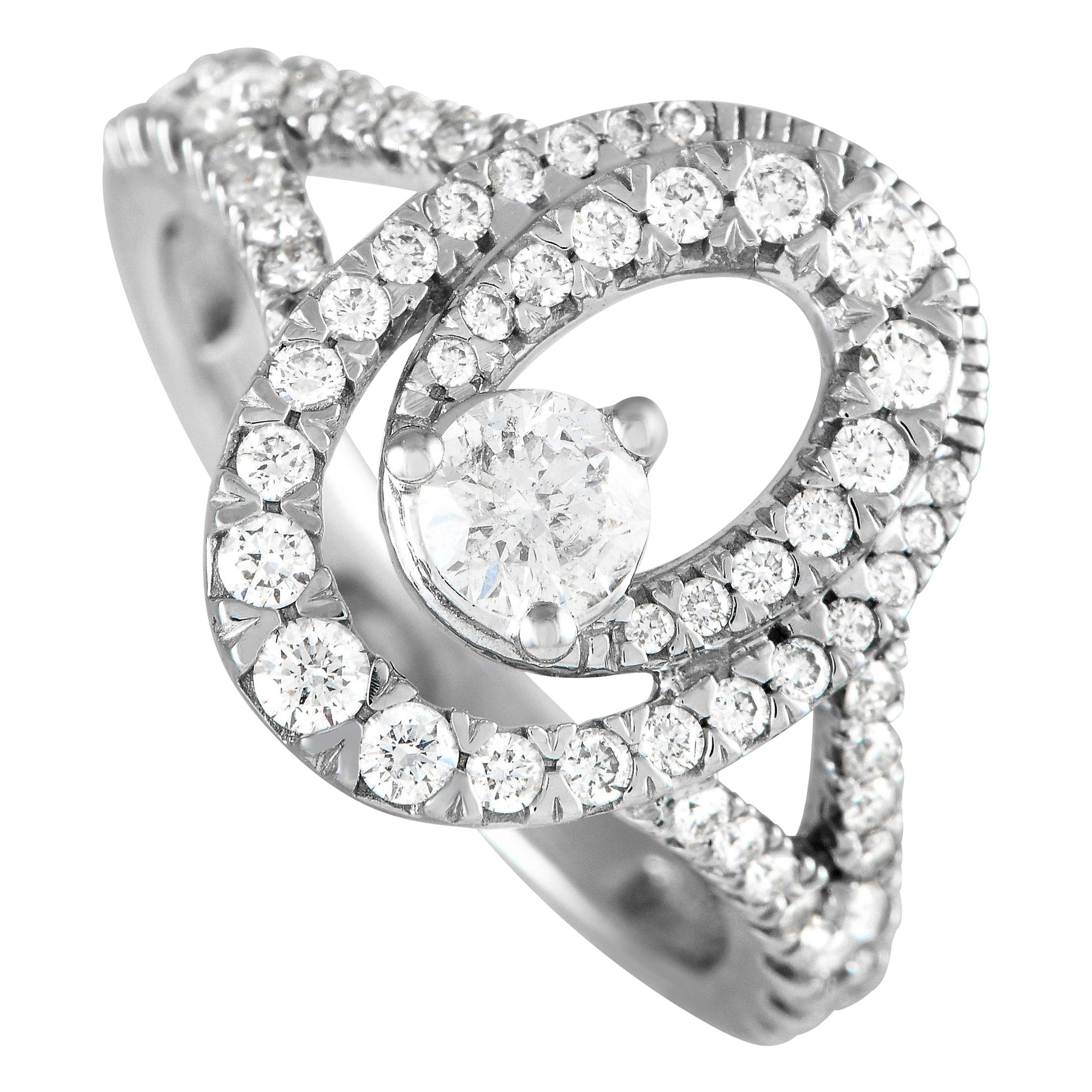 14K White Gold 1.0ct Diamond Ring MF05-100124