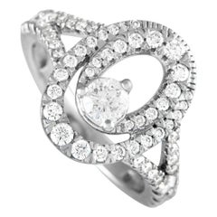14K White Gold 1.0ct Diamond Ring MF05-100124