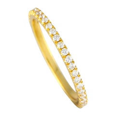 Anillo de oro amarillo de 18 quilates con diamante de 0,45 ct MF11-100124