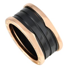 Bvlgari B.zero1 18K Rose Gold Ceramic Ring BV21-091824