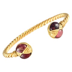 Bracciale Bvlgari in oro giallo 18 carati con tormalina BV01-101524