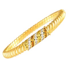Bracciale Bvlgari in oro giallo 18 carati con diamanti colorati da 3,50 carati BV01-101624