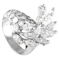 Anello di platino con 3,40 carati di diamanti MF09-110624