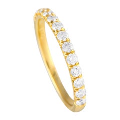 Anillo de oro amarillo de 14 quilates con diamantes de 0,54 ct MF24-100124