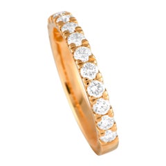 Bague MF28-100124 en or rose 14 carats avec diamants 0,78 carat