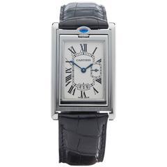 Cartier Stainless Steel Basculante Quartz Wristwatch Ref W3554