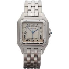 Vintage Cartier Stainless Steel Panthere Quartz Wristwatch Ref W3107