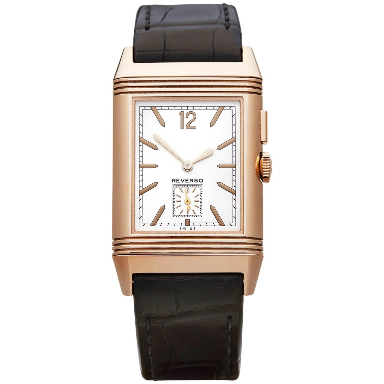 Jaeger-LeCoultre Rose Gold Grande Reverso Automatic Wristwatch
