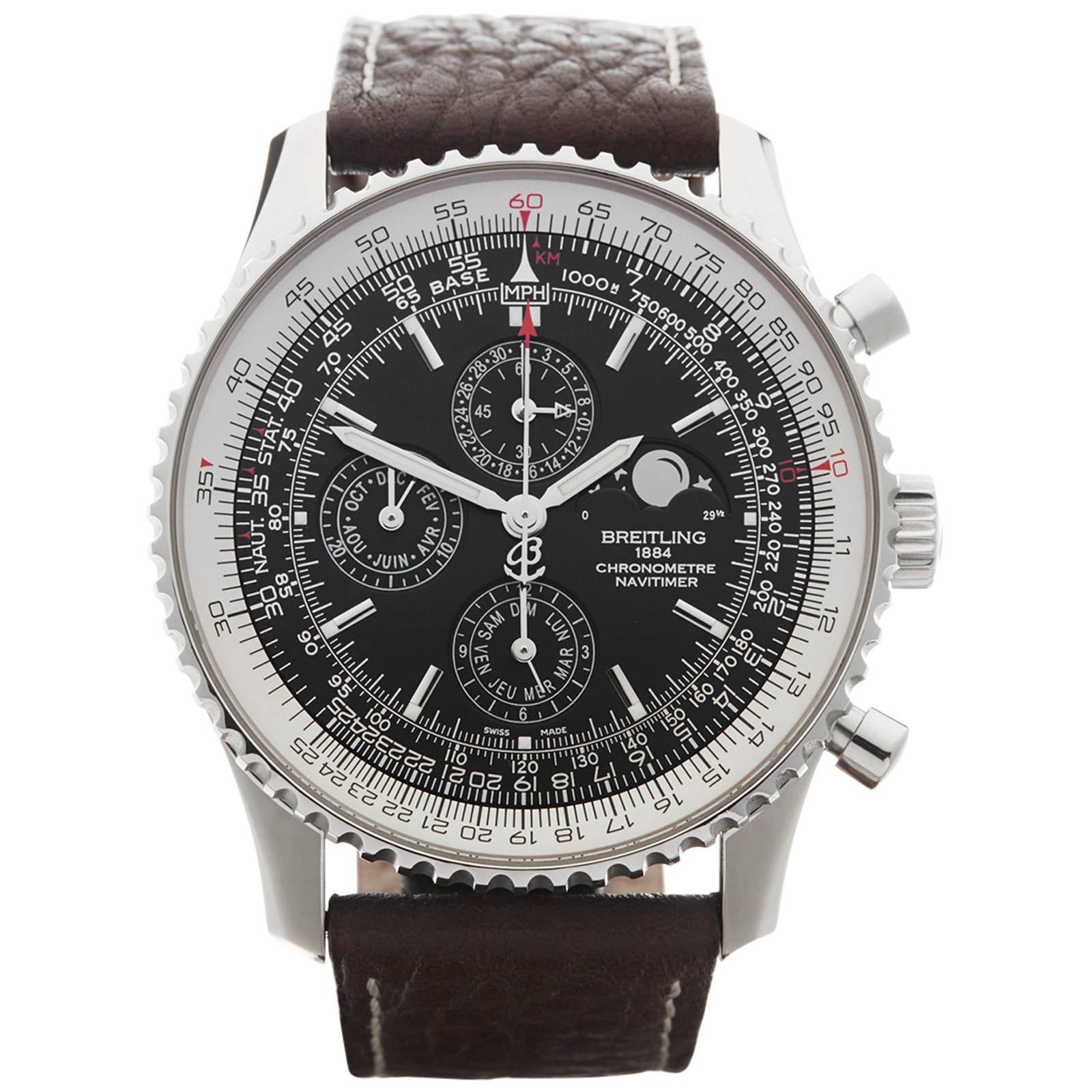Breitling Stainless Steel Navitimer Automatic Wristwatch