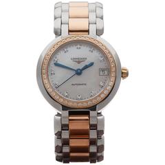 Longines Ladies Yellow Gold Stainless Steel PrimaLuna Automatic Wristwatch