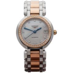 Longines Ladies Yellow Gold Stainless Steel PrimaLuna Automatic Wristwatch 