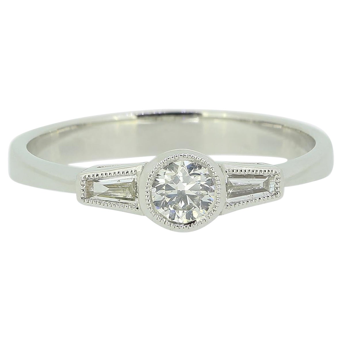 Diamantring im Art-Déco-Stil