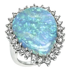 Anillo de diamantes 1,50 ct Ópalo