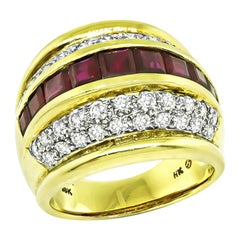 1.80ct Burma Ruby 1.25ct Diamond Gold Ring