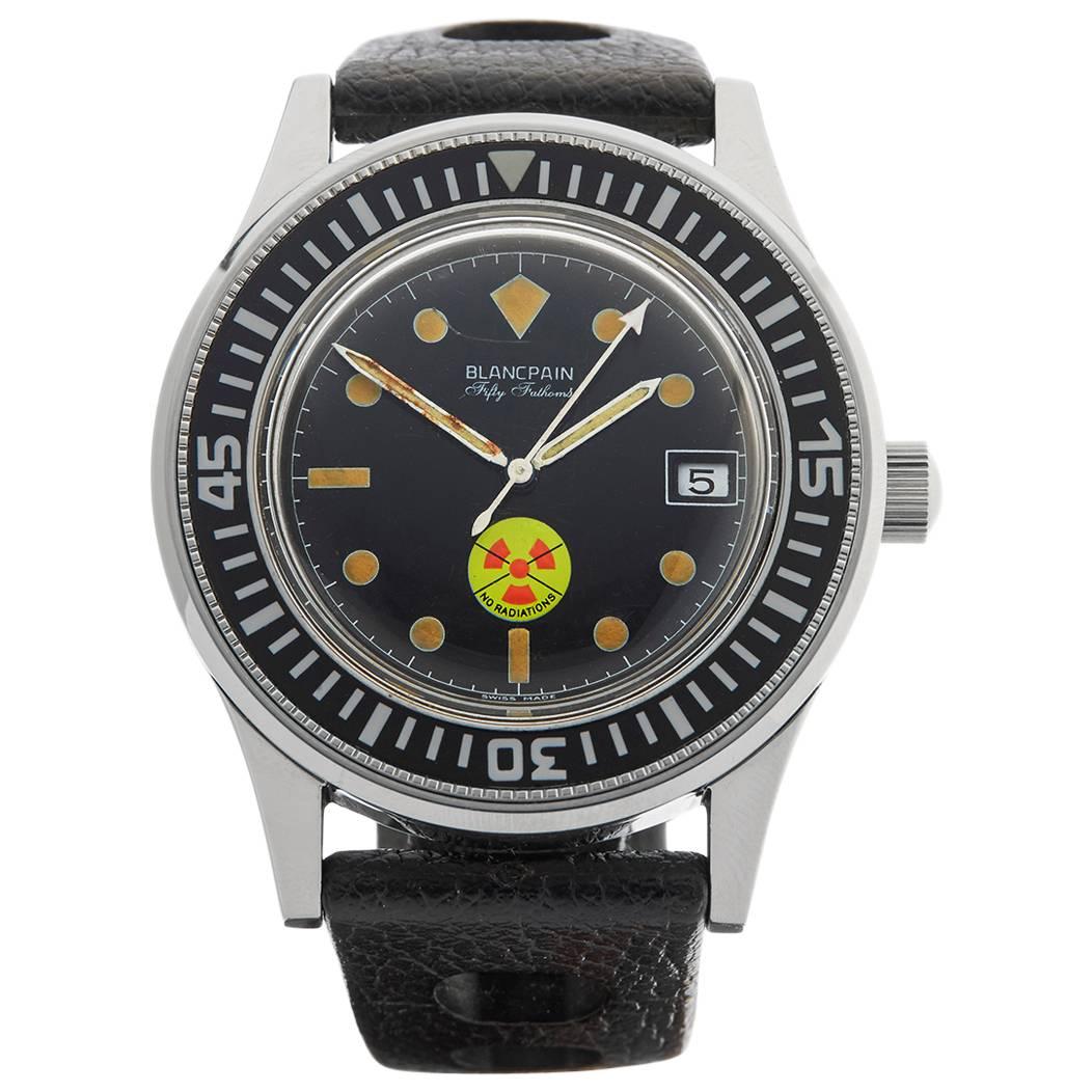 Blancpain Stainless Steel Fifty Fathoms No Radiation Automatic Wristwatch