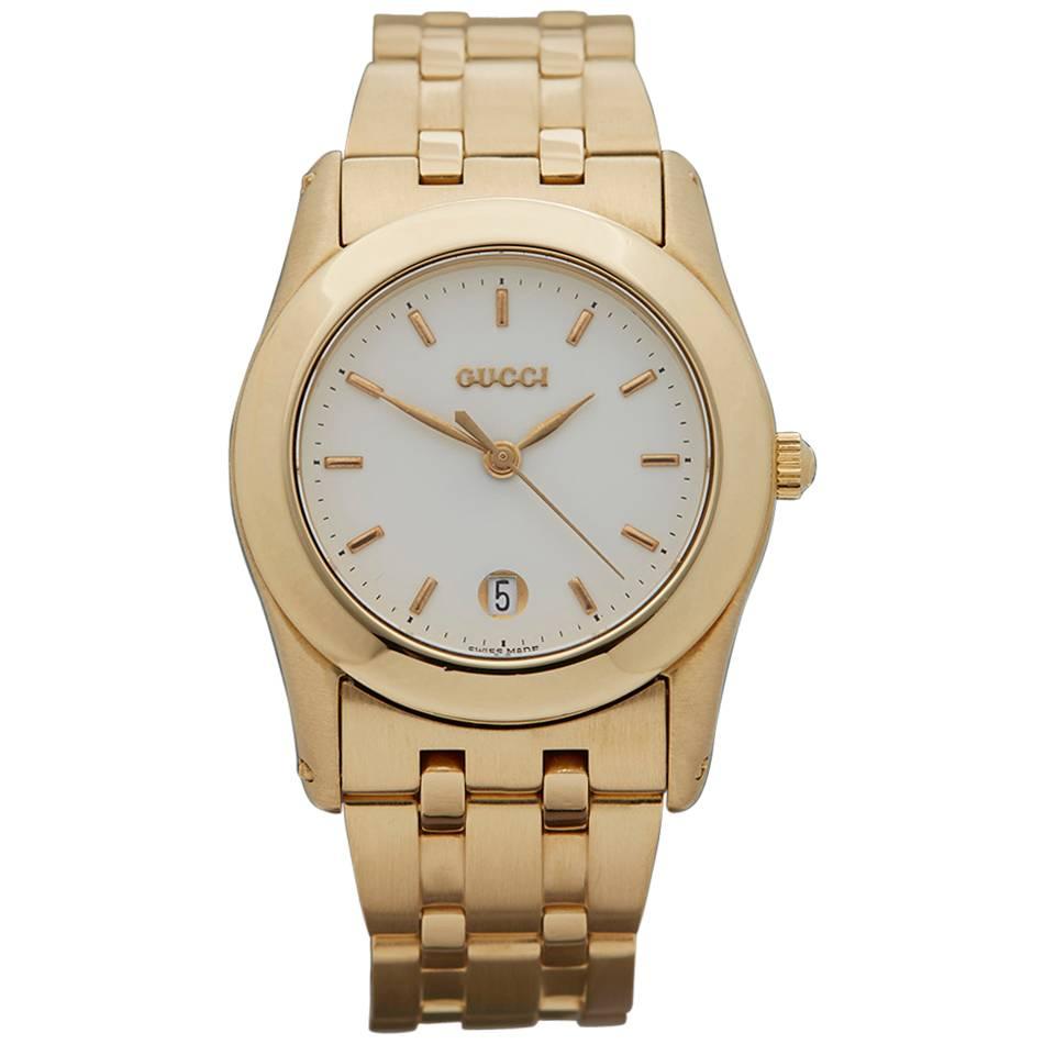 Gucci Ladies Classic Yellow Gold Quartz Wristwatch