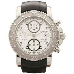  Montblanc Stainless Steel Sport Chronograph Automatic Wristwatch 