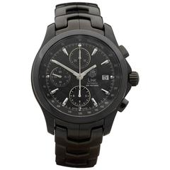 Tag Heuer Black DLC coated Stainless Steel Link Automatic Custom Wristwatch