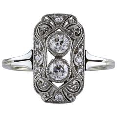 Antique 0.53 Carat Diamond Gold Ring 2