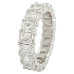 6 Carat Emerald Cut Diamond Eternity Ring