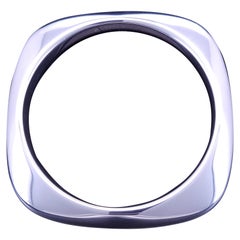 Tiffany & Co Square Bangle Bracelet Sterling Silver 925