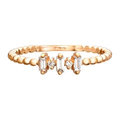 Anello Baguette Wedding in oro 14k.