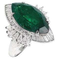 Bague en platine certifiée IGI 8,53ct Vivid Diamonds 1,49ct Diamants