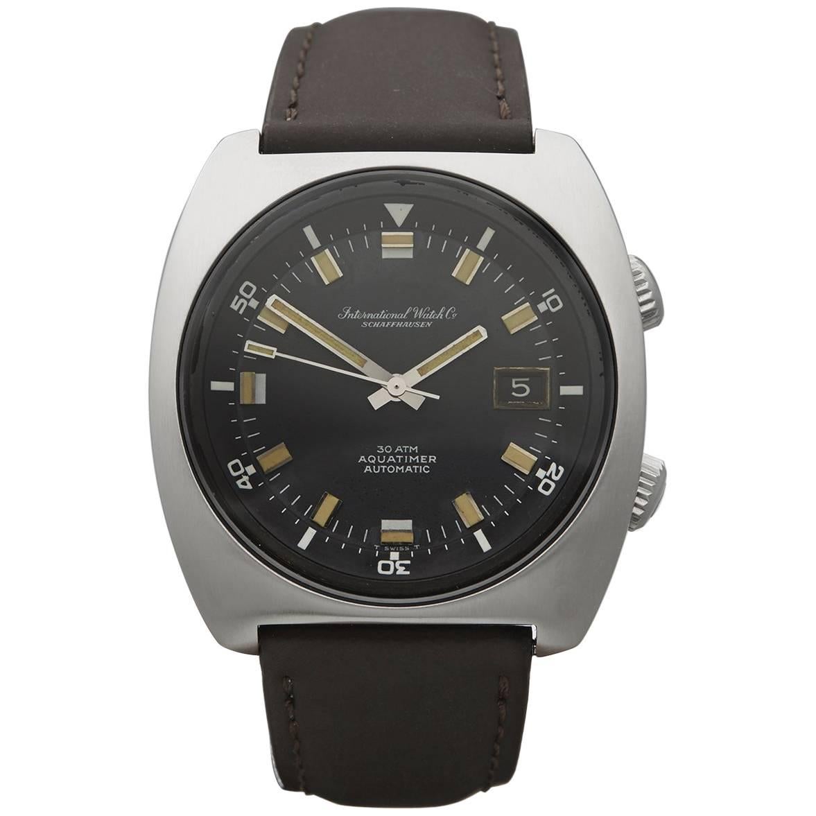 IWC Stainless Steel Aquatimer Automatic Wristwatch Ref 816-A 1960
