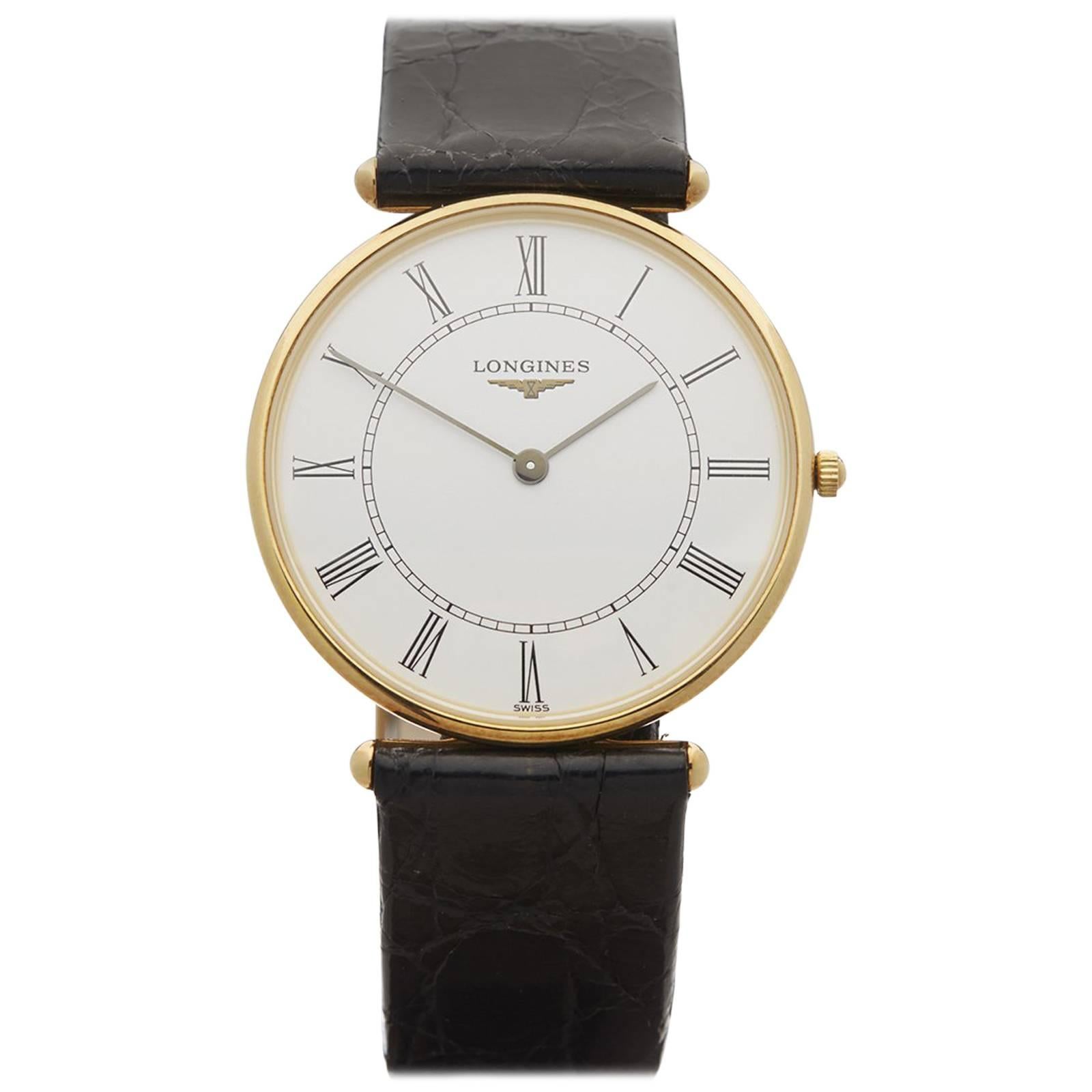 Longines Yellow Gold La Grande Classique Quartz Wristwatch