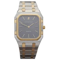 Retro  Audemars Piguet Yellow Gold Stainless Steel Royal Oak Quartz Wristwatch