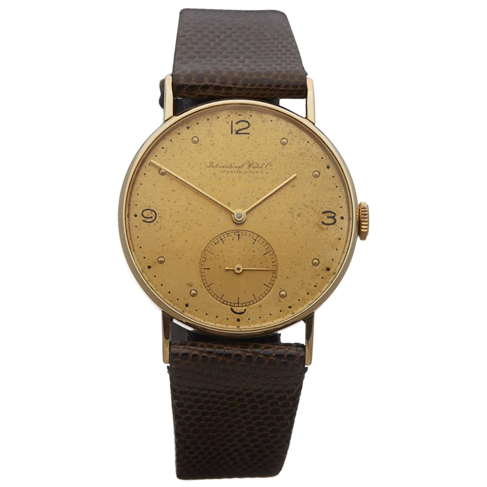 IWC Yellow Gold Cal.83 Mechanical Wind Wristwatch Ref 1075770 1941