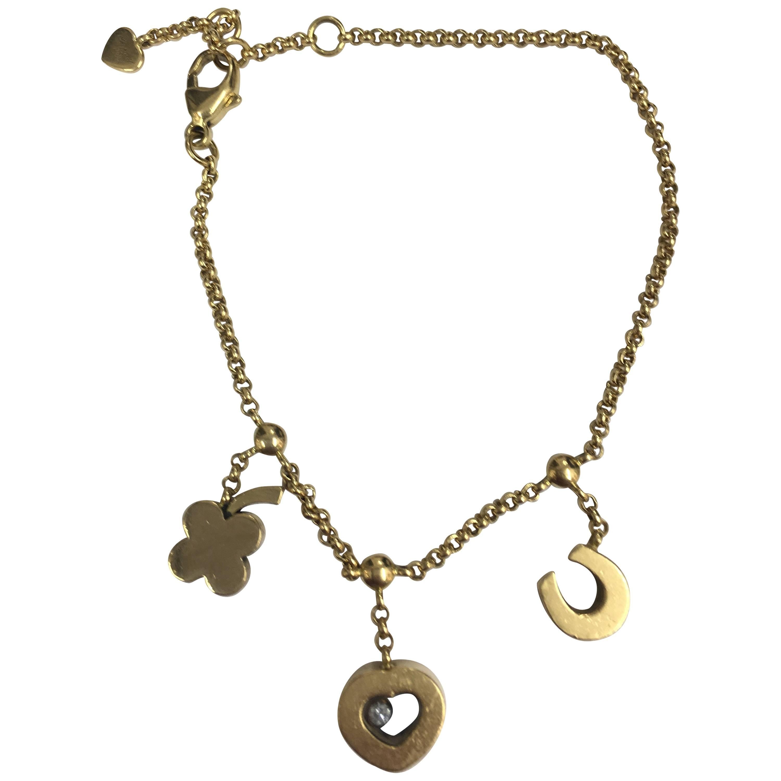 Chopard Happy Diamonds Lucky Charm Bracelet For Sale