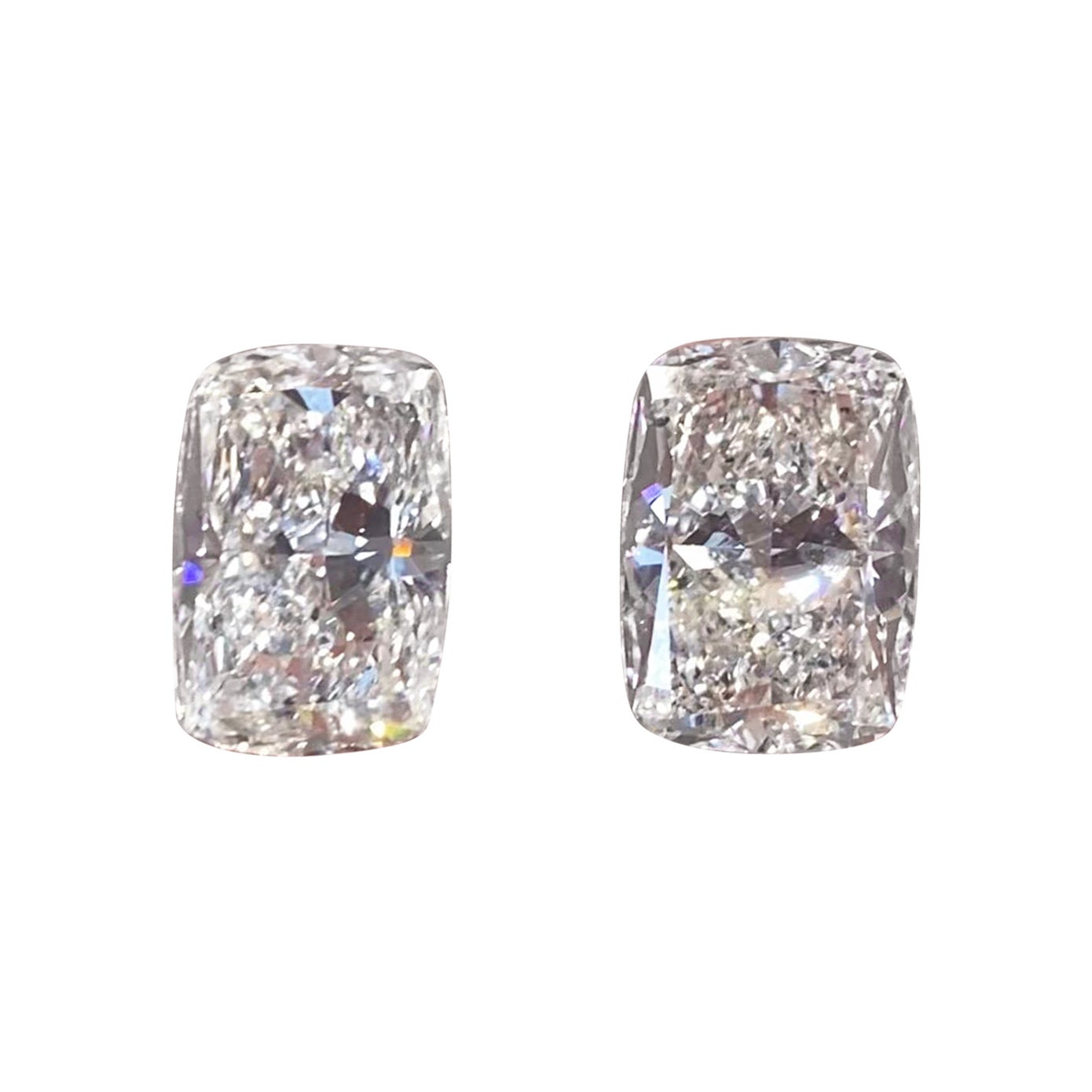 Emilio Jewelry Gia Certified 20.00 Carat Diamond Stud Earrings