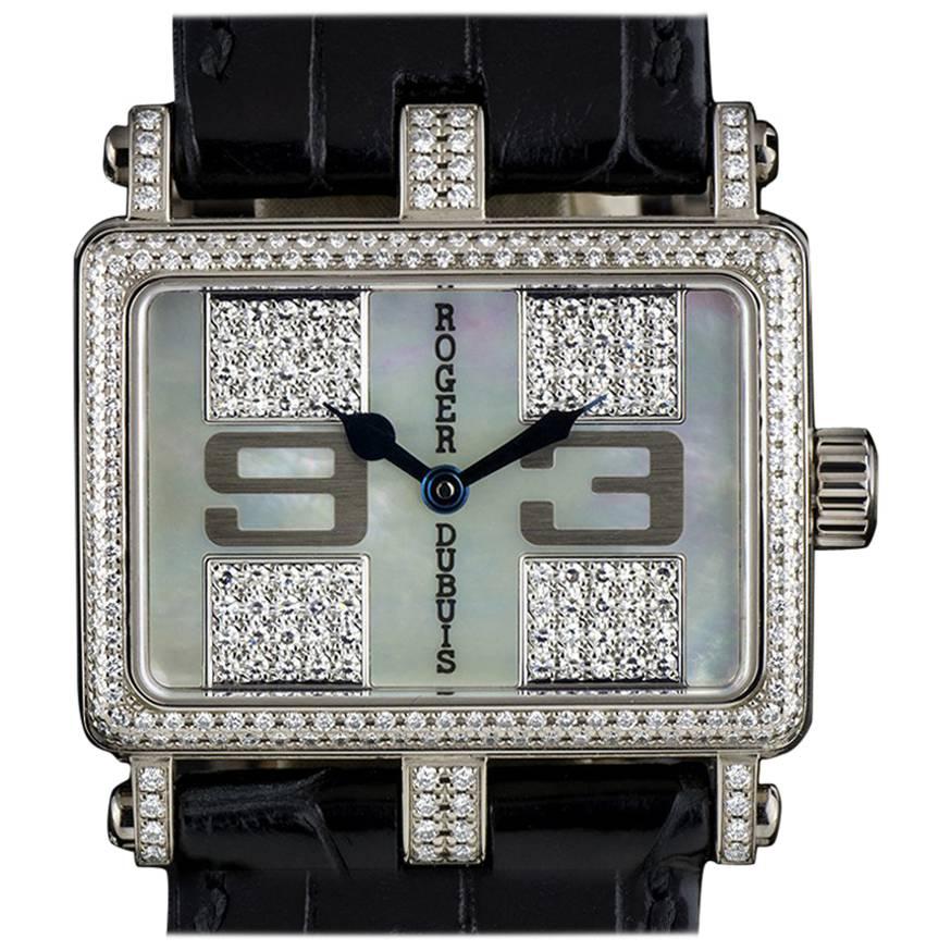 Roger Dubuis Ladies White Gold Diamond Set Too Much Quartz Wristwatch