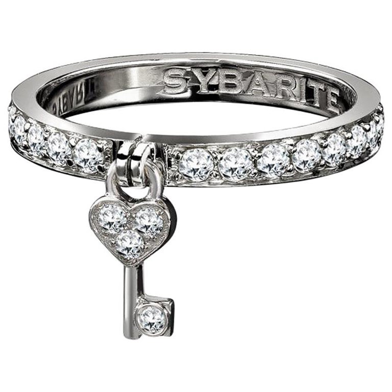 Sybarite Jewellery Anillo de oro de 18 quilates con diamantes blancos de 0,73 quilates