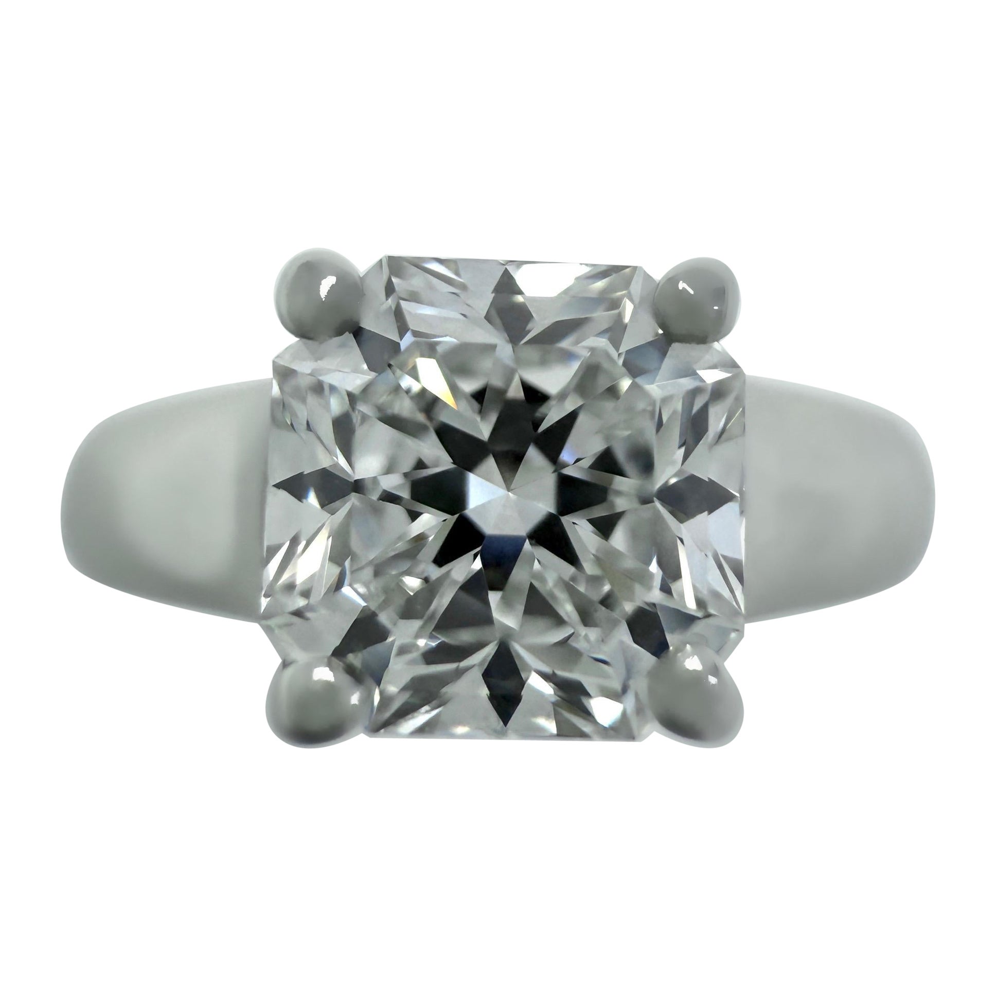 Tiffany & Co. Lucida 1.21ct Diamante talla cuadrada VVS1 E Anillo solitario en platino