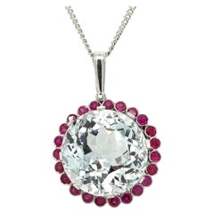 Colgante de cristal de roca a medida 30ct