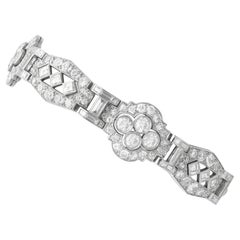 Antique Art Deco 18.36 Carat Diamond and Platinum Bracelet Circa 1920
