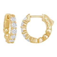 Huggies de Diamante Amarillo de 1 Quilate