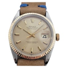 Rolex Oyster Datejust Réf. 1601 or 18 carats automatique SS, années 1960, vintage RA318