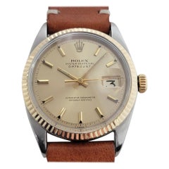 Rolex Oyster Datejust automatique en or 18 carats pour hommes Réf. 1601, 1960 Swiss RA318B