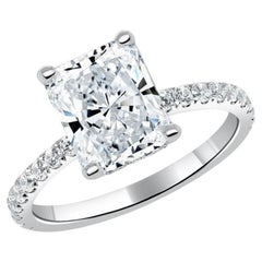 Beauvince Alana Engagement Ring (2.01 ct Radiant Cut HSI1 GIA Diamond)