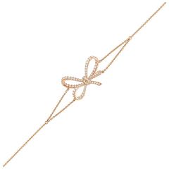 VANLELES Diamond Gold Lyla's Bow Bracelet 12