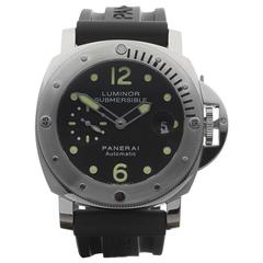  Panerai Luminor Stainless Steel Submersible Royal Navy Automatic Wristwatch