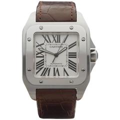  Cartier Stainless Steel Santos 100 XL Automatic Wristwatch Ref 2656 2007