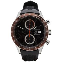  Tag Heuer Stainless Steel Carrera Chronograph Automatic Wristwatch 