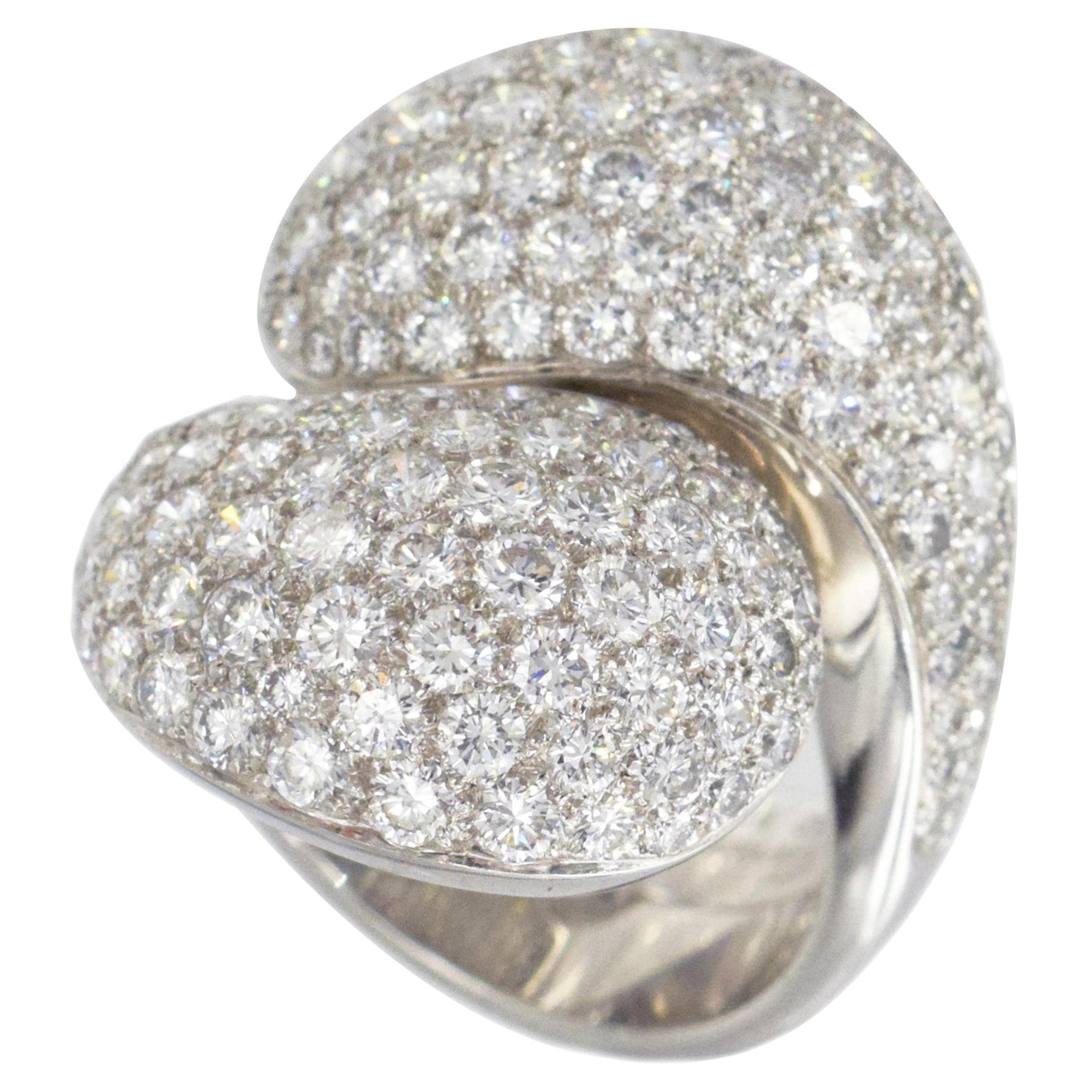 Cartier Diamond "Le Ying et Le Yang" Ring