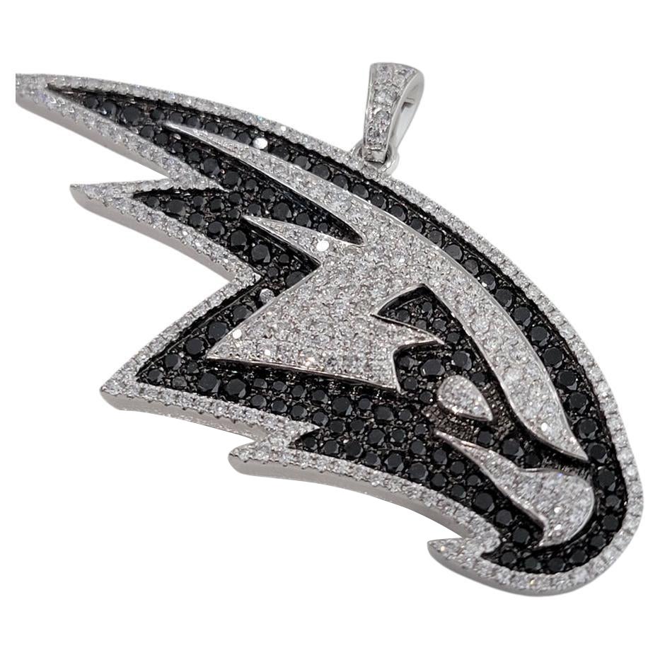 NBA Atlanta Hawks Official Licensed 14k Solid Gold Diamond Pendant by Gameplan