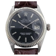 Mens Rolex Ref 1601 Oyster Datejust 18k White Gold SS 1960s Automatic RA284B